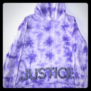 Justice cropped hoodie